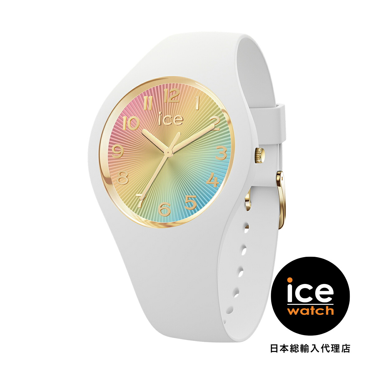 ICE-WATCH / アイスウォッチ ICE champagne - ホワイトレインボー - S37 - 3H｜H&deg;M&rsquo;S&rdquo; WatchStore