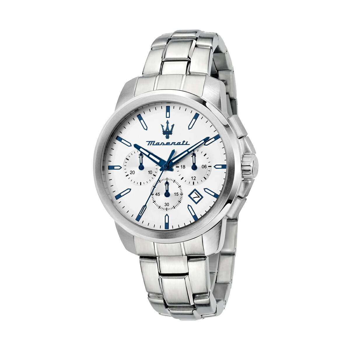 Maserati / マセラティ スクセッソ - 42mm クロノホワイト ダイヤル シルバー ブレスレット｜H&deg;M&rsquo;S&rdquo; WatchStore