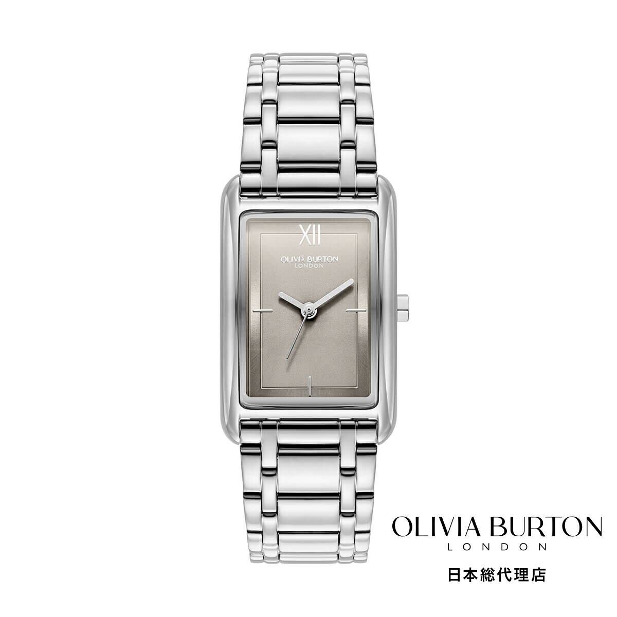 OLIVIA BURTON / オリビア・バートン クラシックス - 23mm グローブ ダブグレー＆シルバーブレスレット