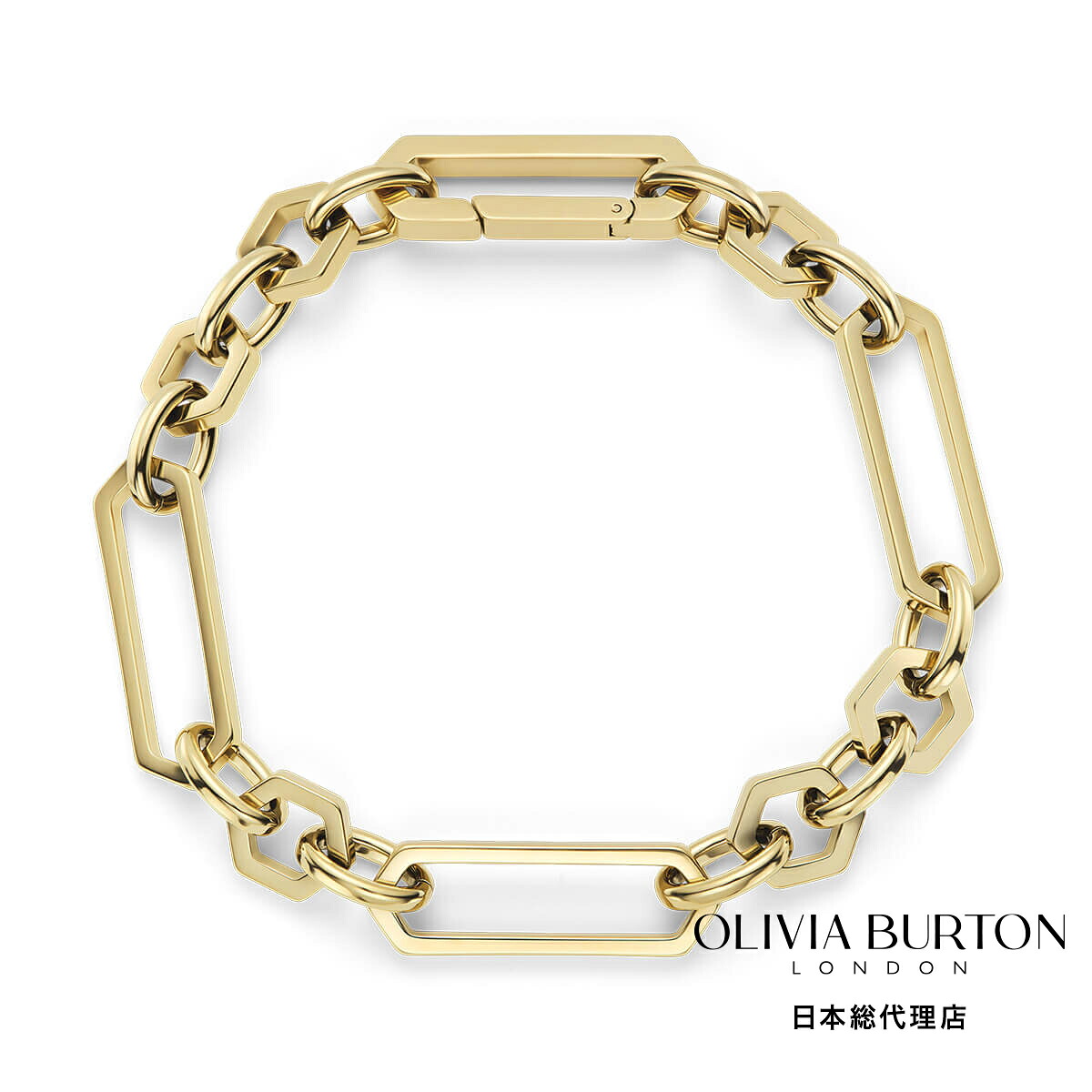 OLIVIA BURTON / オリビア・バートン トレンド - ヘックス リンク ゴールド ブレスレット｜H&deg;M&rsquo;S&rdquo; WatchStore