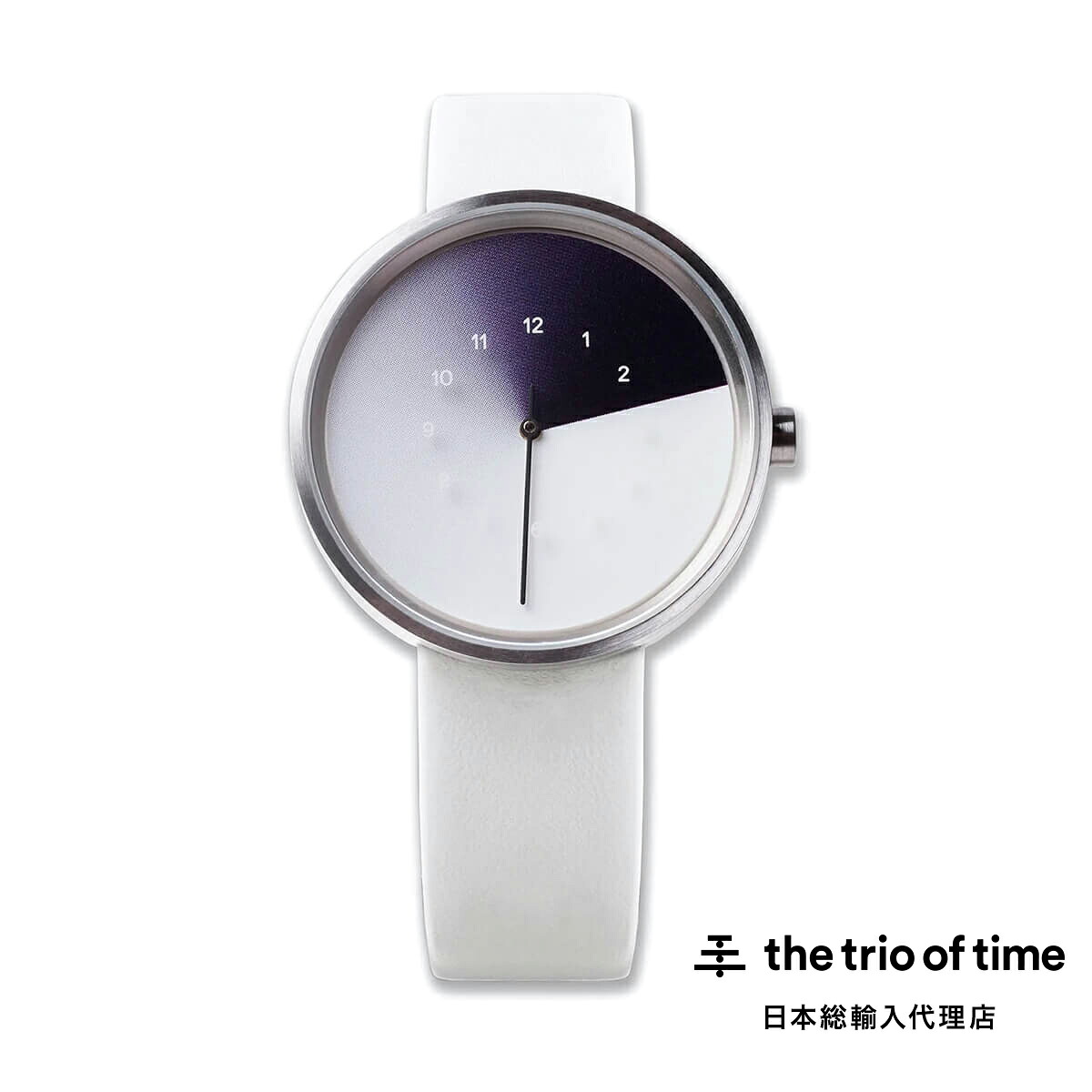 ザ 三重協奏曲 オブ ひと休み  The Trio of Time ヒドゥン タイムウォッチ TTT #1 白いもの TTT #1 Hidden Time Watch Snow ウオッチ レディース メンズ 革三尺帯 今めかしい