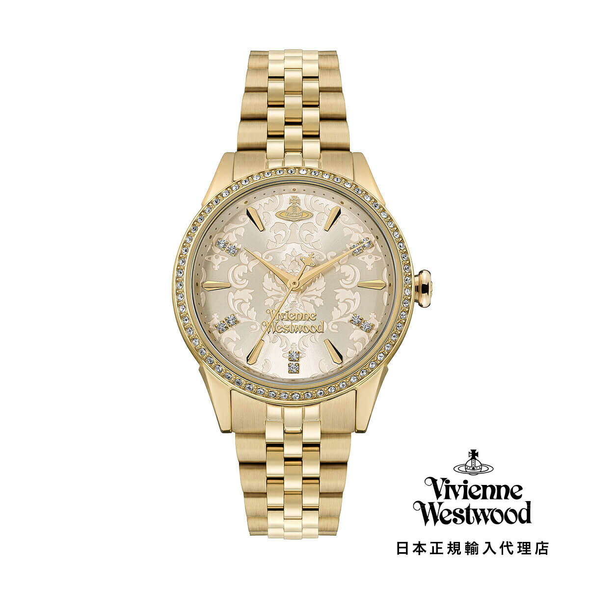 Vivienne Westwood / ヴィヴィアンウエストウッド リトル ウォレス - レディース シャンパン ダイヤル & ゴールド ブレスレット
