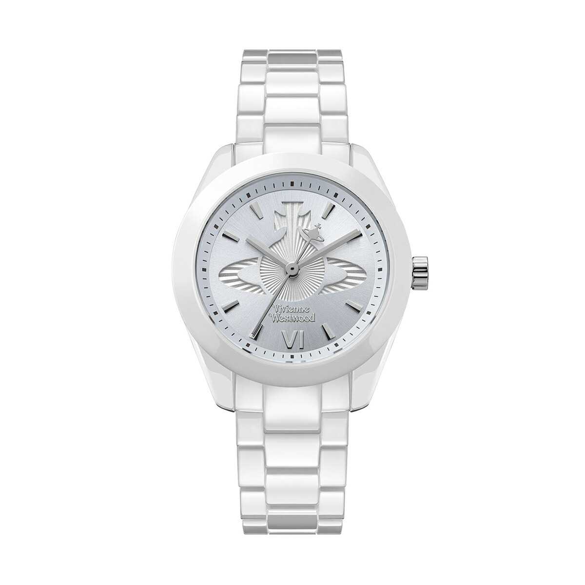 Vivienne Westwood / ヴィヴィアンウエストウッド フェンチャーチ セラミカ- レディース?点火装置青色 文字盤 \u0026 白いこと 陶芸 腕輪