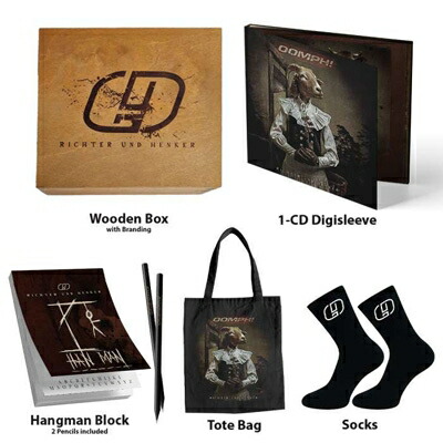 【輸入盤】 Oomph / Richter Und Henker Wooden Box (Cd+hangman Block+2 Pencils+socks+tote Bag+photo Card A6) 【CD】