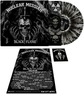 Nuclear Messiah / Black Flame (Silver Black Splatter Clear Vinyl) 【LP】