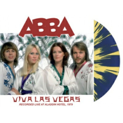 ABBA アバ / Viva Las Vegas: Live At Performing Arts Theatre Aladdin Hotel Sep 24th 1979 (Dark Blue & Yellow Splatter) 【LP】