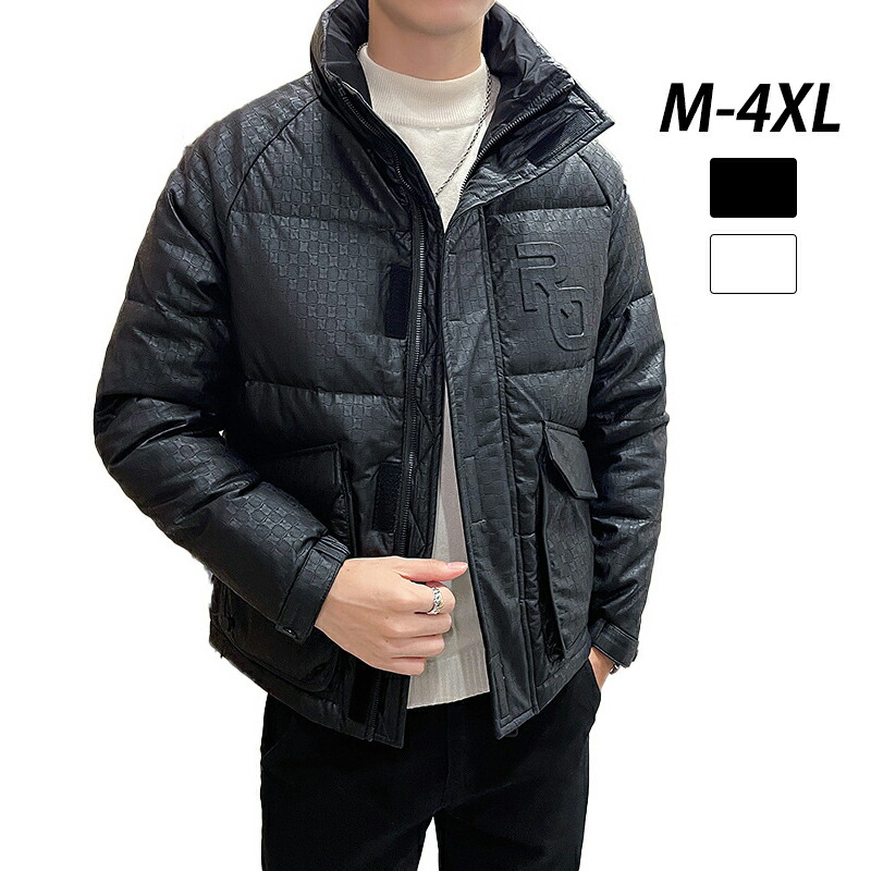 楽天市場】ダウンジャケット メンズ 詰襟 おしゃれ 英語 ムートン