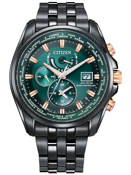 シチズン CITIZEN エコドライブ ソーラー 電波腕時計 サファイアガラス AT9128-87X