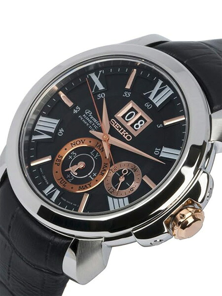 セイコー SEIKO プルミエ Premier キネティック メンズ パーぺチュアル 腕時計 SNP149P2｜ハピネスセレクトショップ