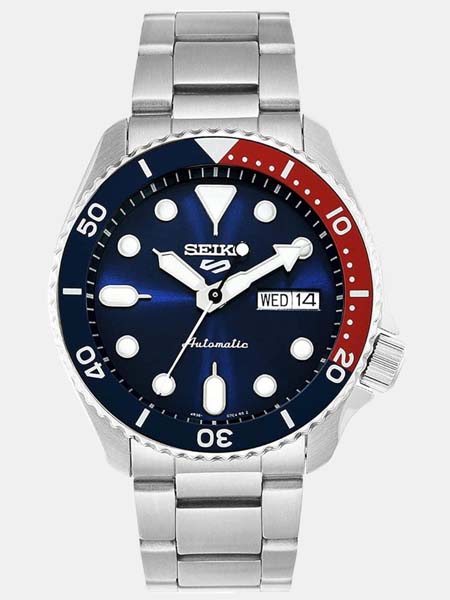 セイコー 5 SEIKO ファイブ スポーツ 自動巻(日本語曜日) 腕時計 SRPD53K1 ブルーxレッド (国内SBSA003同型)