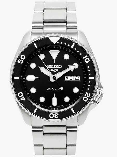 セイコー 5 SEIKO ファイブ 運動競技 自動小銃巻(日本語曜日) ウオッチ SRPD55K1 黒いこと (国内SBSA005同型)