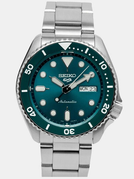 セイコー 5 SEIKO ファイブ スポーツ 自動巻(日本語曜日) 腕時計 SRPD61K1 エメラルドグリーン (国内SBSA011同型)
