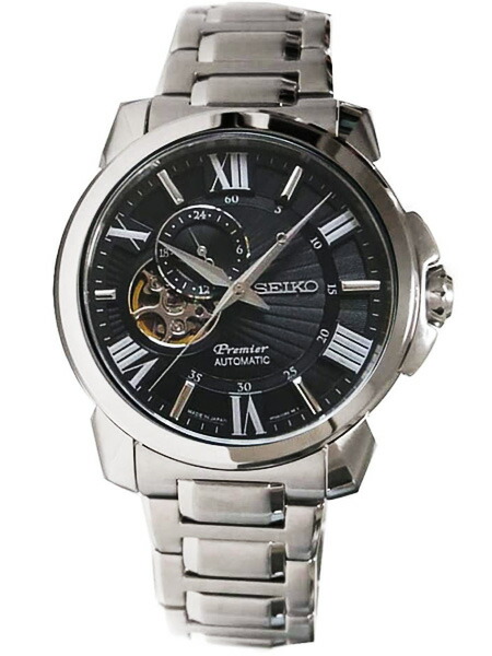 1円スタート セイコー SEIKO PREMIER プルミエ スケルトン 自動巻き Automatic オートマチック メンズ腕時計 機械式腕時計 オープンハート  1円スタート セイコー SEIKO PREMIER スケルトン 自動巻き Automatic