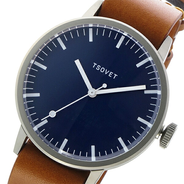 ソベット TSOVET SVT-SC38 クオーツ ユニセックス 腕時計 SC112813-45 ネイビー