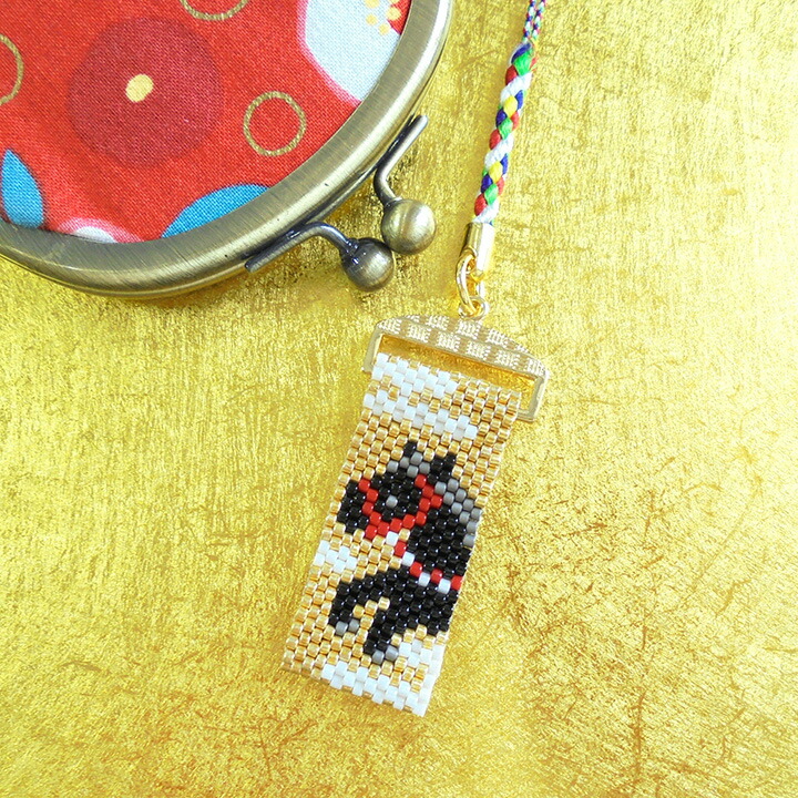 楽天市場】ビーズステッチキット 見返り馬に梅根付け ビーズステッチ