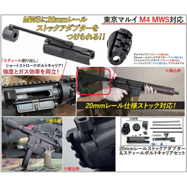 東京マルイMWSアッパーレシーバー、ボルトキャリア、チャーングハンドル 東京マルイMWSアッパーレシーバー、ボルトキャリア、チャーング