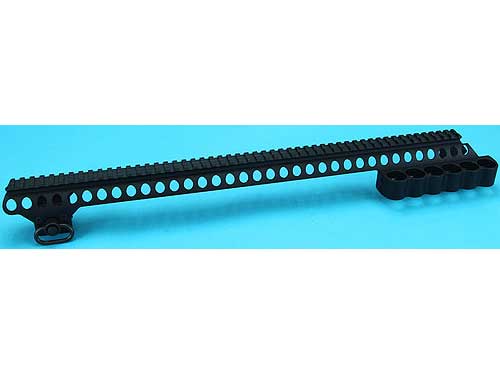 【廃盤】Gu0026P ショットシェル レシーバーレールショート マルイM870