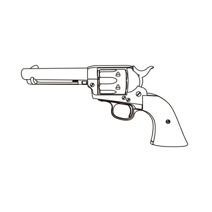 COLT S.A.A.45シビリアン/SV/ABS/ホワイトパール調グリップ仕様 [MRS-06570](JAN：4920136065703)｜ホビーマンズ