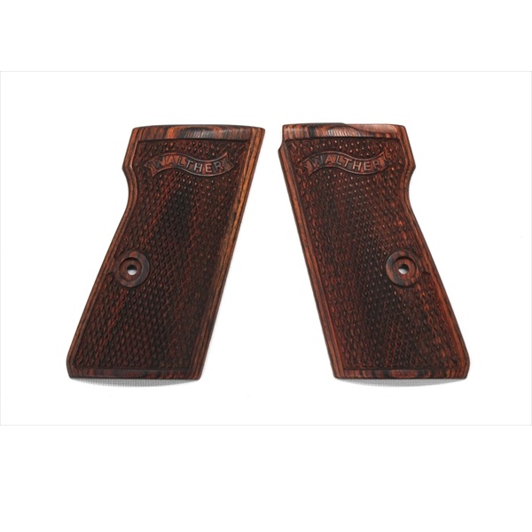 CAROM SHOT ワルサーP-38ミリタリー木製グリップ　新品同様品 AWG-1453] ウッドグリップ｜マルゼン製 ワルサーP38 ☆13000