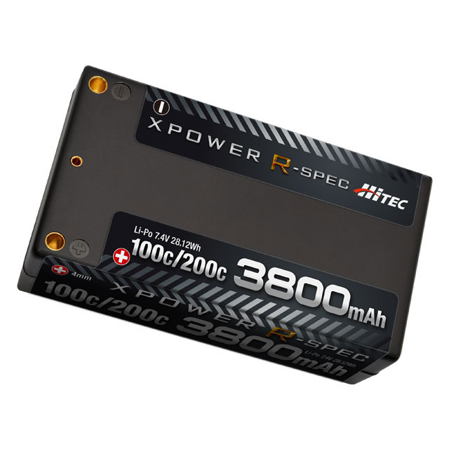 XPOWER R-SPEC LiPo7.4V3800mAh100C [XPR3800S-B](JAN：4573557704920)