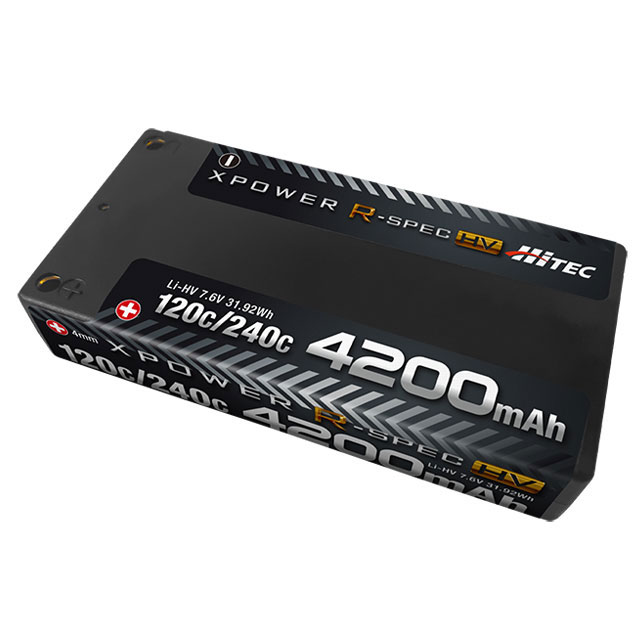 XPOWER R-SPEC Li-HV 7.6V 4200mAh 120C/240C [XPRHV4200S-B](JAN：4573557704937)