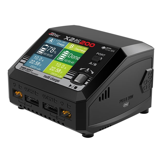 Multi Charger X2 AC PLUS 200 充電ケーブル付セット [44349](JAN：66996244349)｜ホビーマンズ