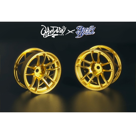 VALINO N820S アルミホイール OVERDOSE ver.UL-SPEC 26mm(ゴールドアルマイト/ OFF+7) 2pcs [BB-RW-041](JAN：4560313990802)