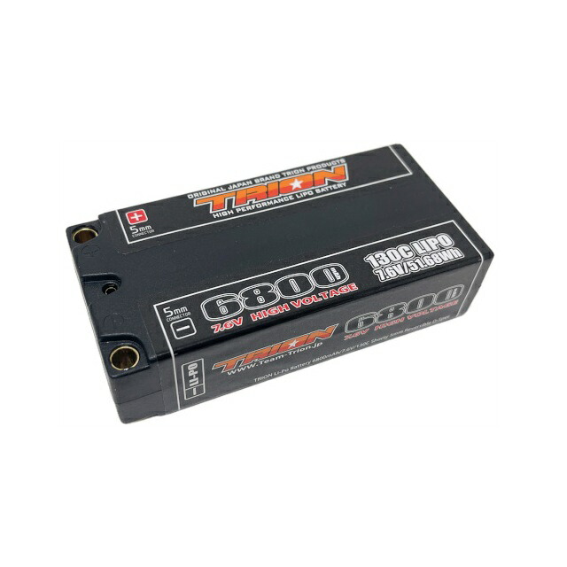 Li-Po 6800mAh/7.6V/130C/Shorty 5mmReversible D-Spec [TGB-6800HVR](JAN：4573310148572)｜ホビーマンズ