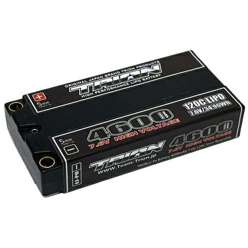 Li-Po 1Sサイズ 4600mAh/7.6V/120C/5mmReversible [TGB-4600HV5M](JAN：4573310143461) 6,838円