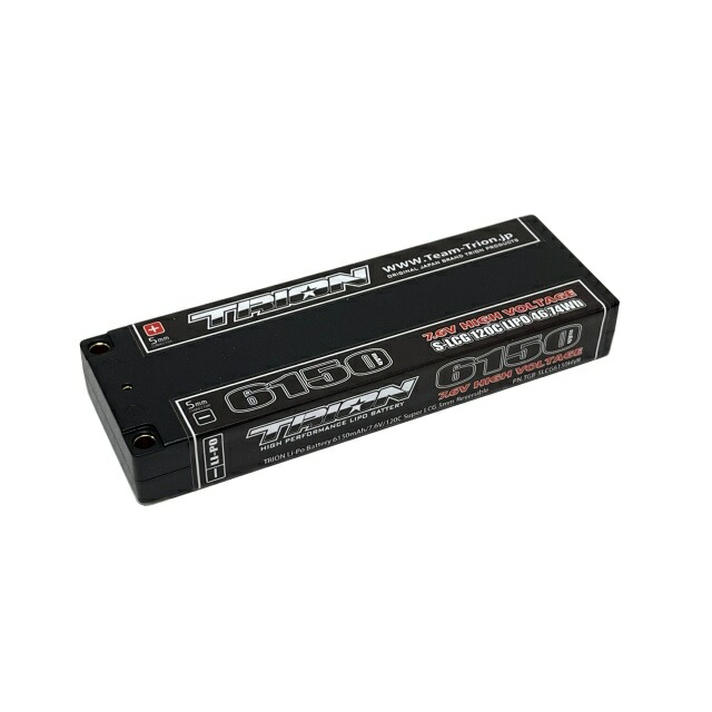 TRION Li-Po 6150mAh/7.6V/120C/SLCG/5mmRev [TGB-SLCG6150HVR](JAN：4573310143485)