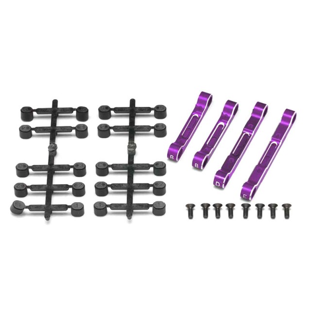 アジャスタブルサスマウントセット(パープル仕様 面取加工済) [Y2-301APA](JAN：63934221282)