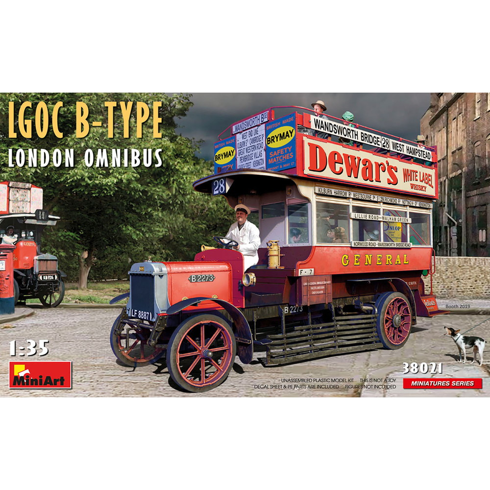 ミニアート 1/35 ロンドン 二階建てバス LGOC Bタイプ プラモデル MA38021