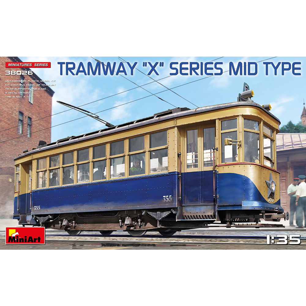 ミニアート 1/35 共産圏諸国で運用された路面電車 Xシリーズ 中期型 プラモデル MA38026