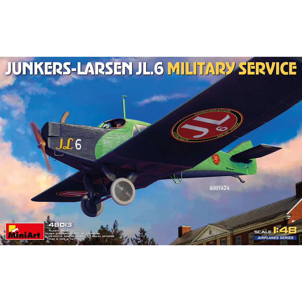 ミニアート 1/48 アメリカ陸軍 ユンカース・ラーセン JL.6 軍用タイプ プラモデル MA48013|模型・プラモ総合専門店 ホビコレ