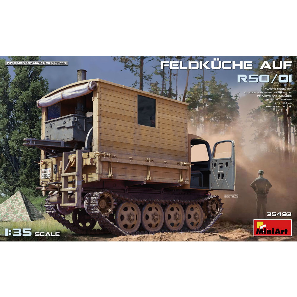 ミニアート 1/35 WW.II ドイツ軍 RSO/01 フィールドキッチン搭載車 プラモデル MA35493