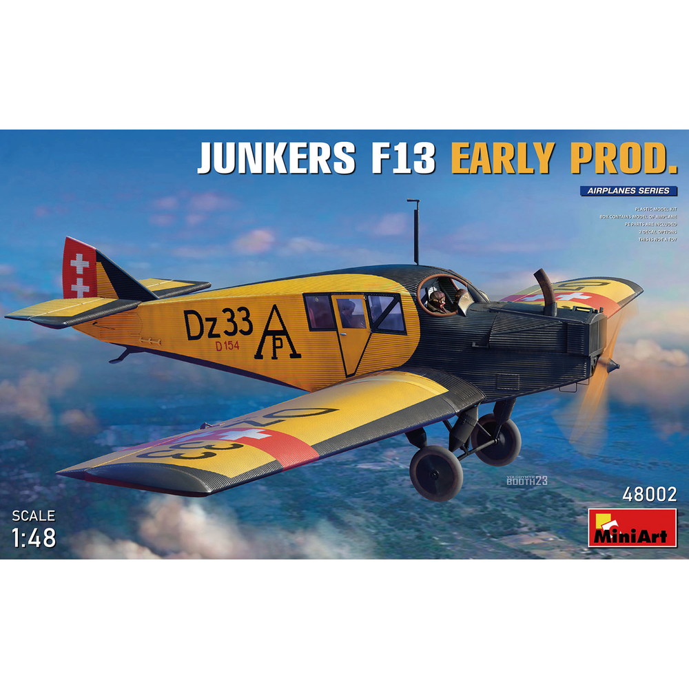 ミニアート 1/48 ユンカース F13 初期生産型 プラモデル MA48002｜模型・プラモ総合専門店　ホビコレ