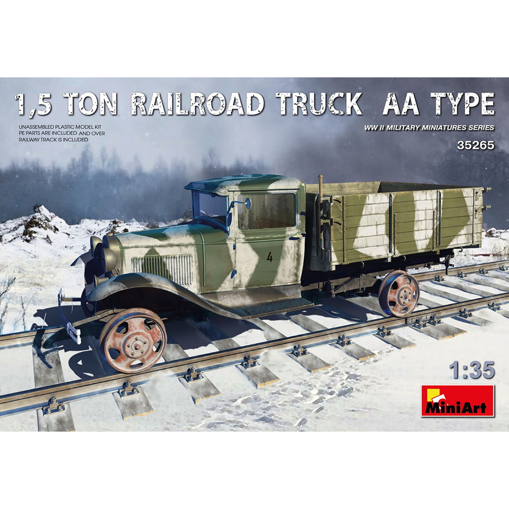 ミニアート 1/35 WW.II ソビエト軍 1.5t軍用軌陸車 AAタイプ プラモデル MA35265