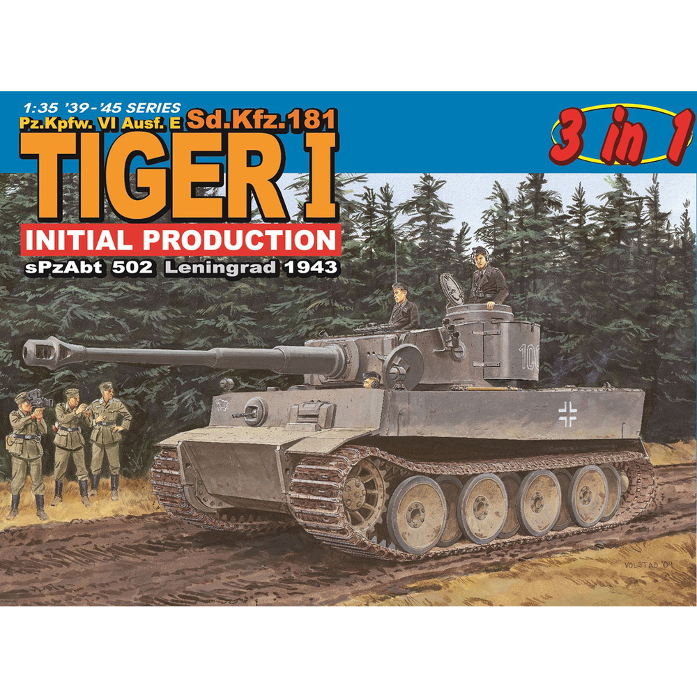 ドラゴン 1/35 WW.II ドイツ軍 ティーガーI 極初期型 第502重戦車大隊 レニングラード 1943年 3in1 マジックトラック/アルミ砲身/3Dプリントパーツ/フィギュア付属 豪華セット プラモデル DR6252SP