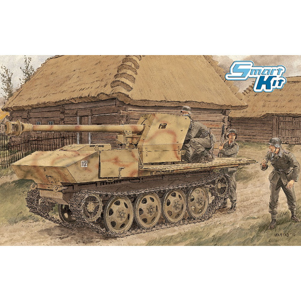 ドラゴン 1/35 WW.II ドイツ軍 7.5cmPaK40/4搭載型 RSO マジックトラック/アルミ砲身/3D プリントマズルブレーキ付属 豪華仕様 プラモデル DR6640SP