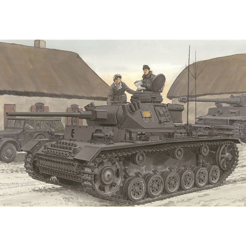 ドラゴン 1/35 WW.II ドイツ軍 III号指揮戦車 K型 マジックトラック/アルミ砲身/金属製発煙弾発射機＆発煙弾付属 豪華仕様 プラモデル DR6853SP