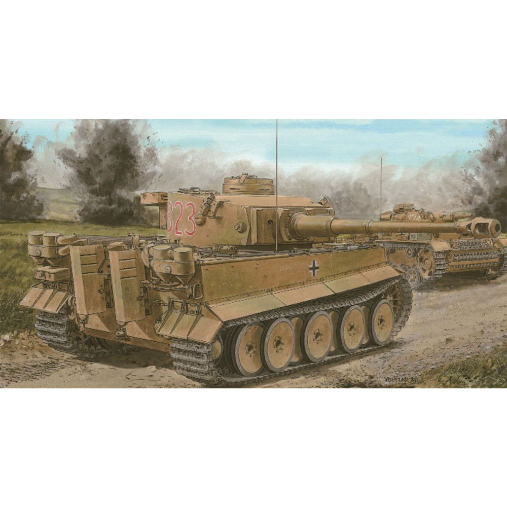 ドラゴン 1/35 WW.II ドイツ軍 ティーガーI 極初期生産型 オクセンコップフ作戦 1943 マジックトラック/アルミ砲身付属 豪華セット プラモデル DR6328SP