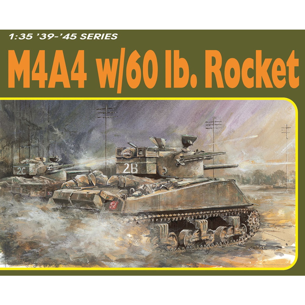 ドラゴン 1/35 WW.II イギリス軍 M4A4 シャーマン 60ポンドロケット弾搭載型 アルミ砲身/フィギュア/3Dプリント付属 豪華セット DR6405F