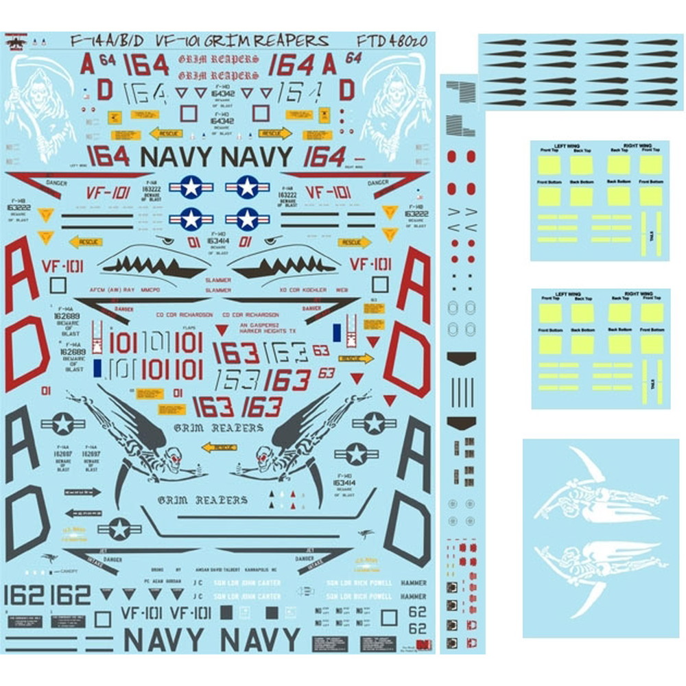 1/48 ファイタータウンデカール　F-14A/B/D トムキャット (1) ファイタータウンデカール 1⁄48 アメリカ海軍 F-14A⁄B⁄Dトム