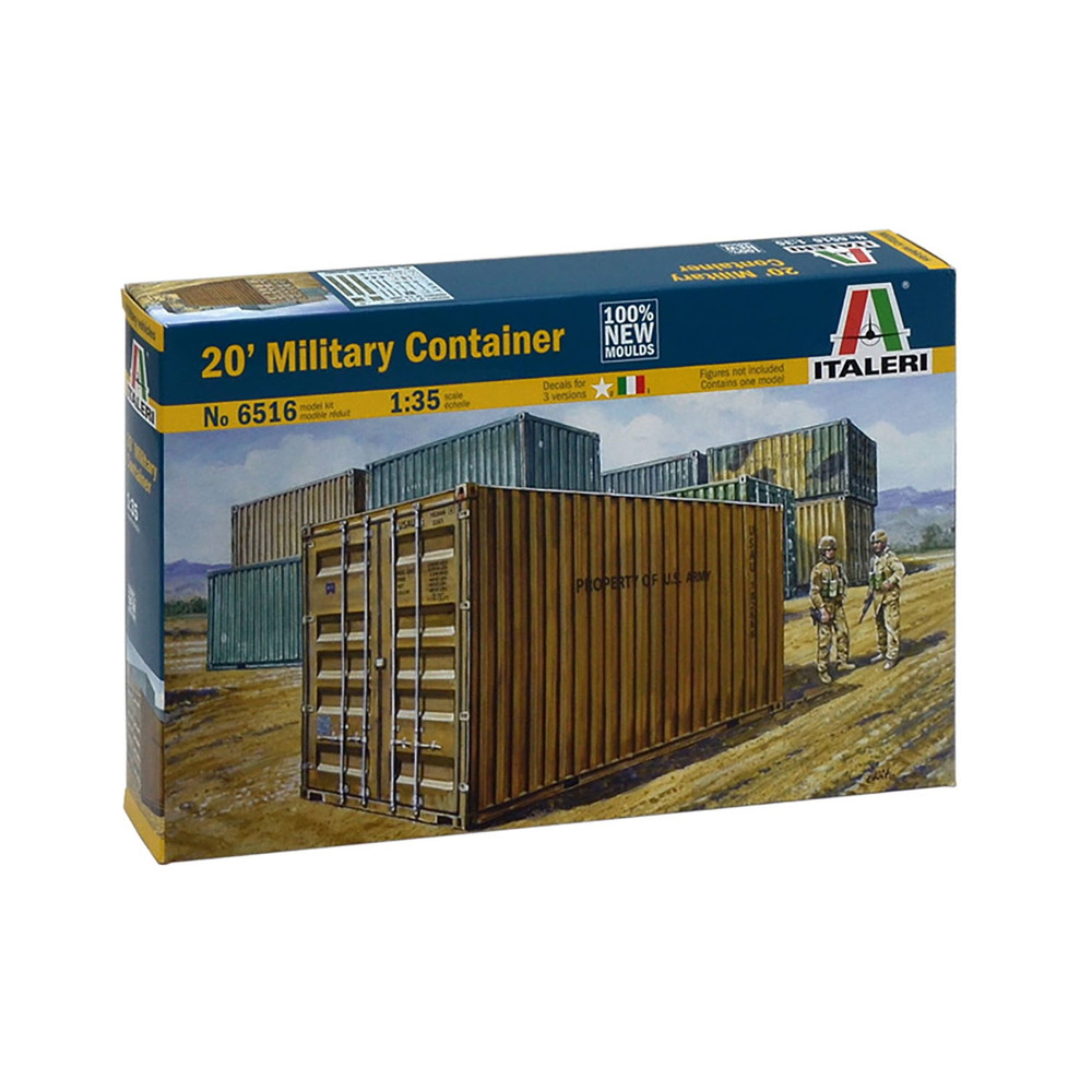 イタレリ 1/35 情景アクセサリー 現用 20フィート 軍用コンテナ プラモデル IT6516