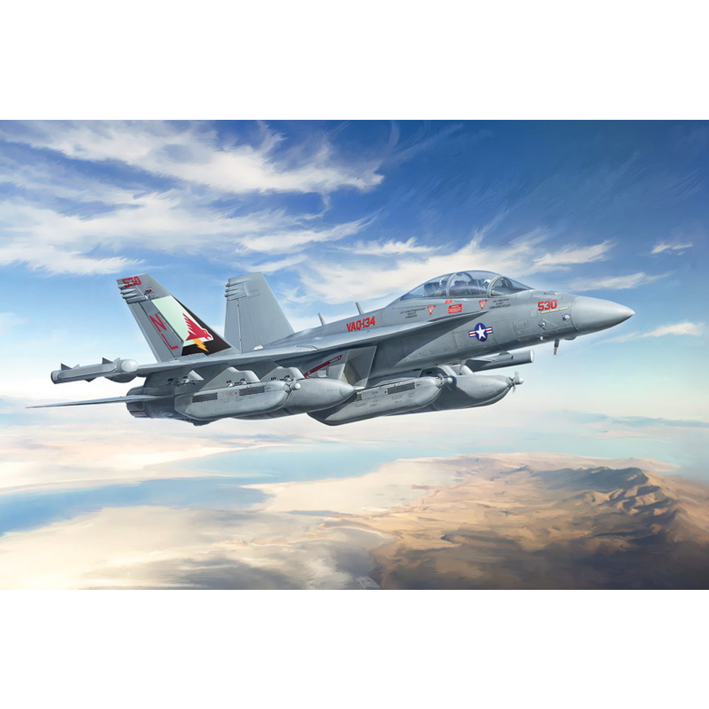 イタレリ 1/48 EA-18G グラウラー アメリカ海軍 VFQ-134/VFQ-137/オーストラリア空軍 第6飛行隊 100周年記念塗装機 プラモデル IT2824