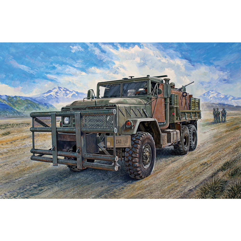 イタレリ 1/35 アメリカ軍 5t トラック M923 ヒルビリー ガントラック プラモデル IT6513