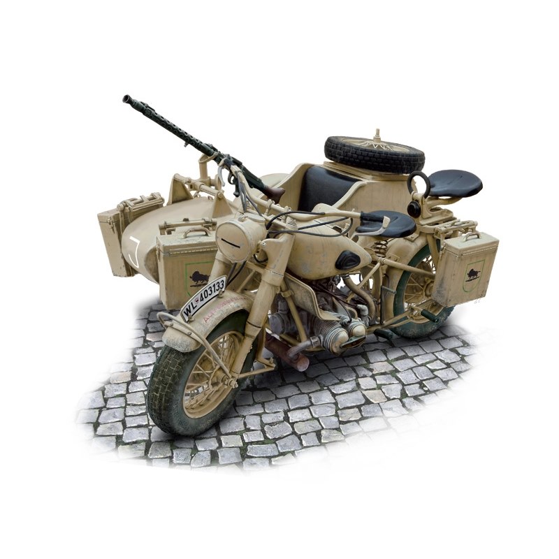 イタレリ ミリタリービークル 1/9 WW.II ドイツ軍 軍用サイドカー IT7403