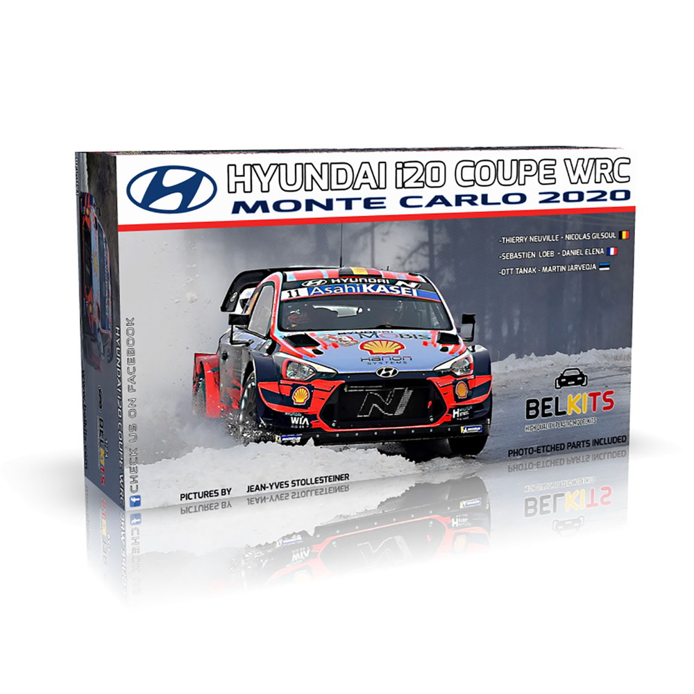 ベルキット 1/24 ヒュンダイ i20 クーペ WRC 2020 モンテカルロ ラリー ウィナー プラモデル BEL021