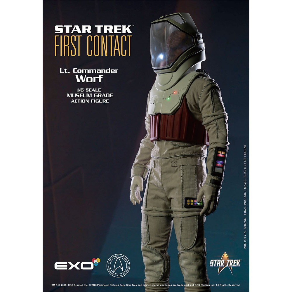 EXO-6 1/6 ハイパーリアリスティックアクションフィギュア スター･トレック：ファーストコンタクト ウォーフ中佐 フィギュア EXO-01-045