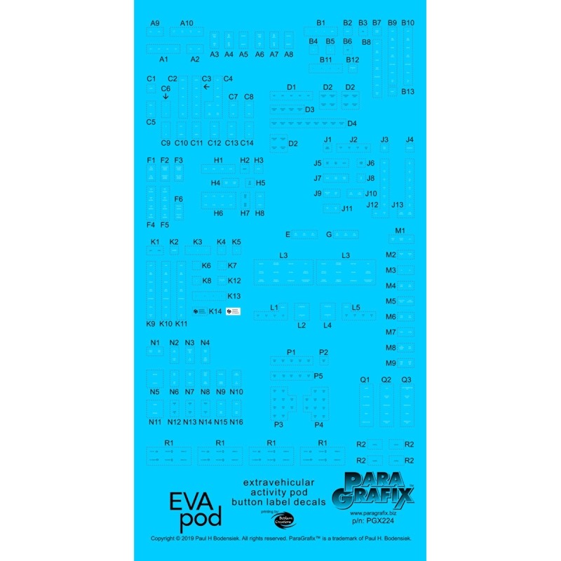 パラグラフィックス メビウスモデル 1/8 2001年宇宙の旅 スペースポッド用ボタンラベルデカール PGX224 6,192円
